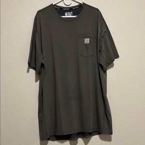 Carhartt Force 2XLT Men's Olive Green Pocket T-Shirt